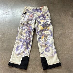 Obermeyer Purple Cargo Pants with Reinforced Cuffs
